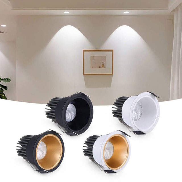 Rybakov Einbau LED Spot White Recessed Downlight mit integrierter COB LED - Bild 1