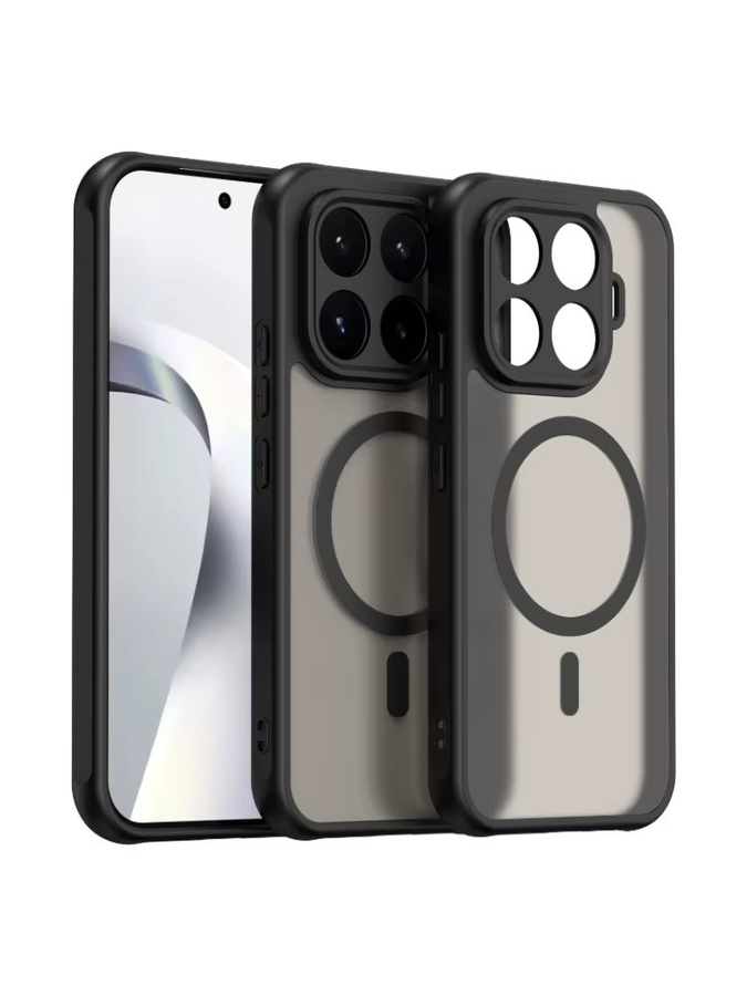 Matte magnetische MagSafe Handyhülle für Xiaomi 17 Pro Max 15 Ultra 17T 15T 14T Redmi Note 15 14 13 Pro in Schwarz - Bild 6