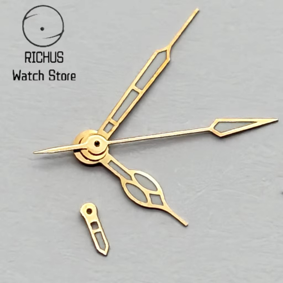 RICHUS Uhrzeiger, Silber/Roségold/Gold, Bicolor, NH39 Uhrwerk, Uhrenzubehör - Bild 2