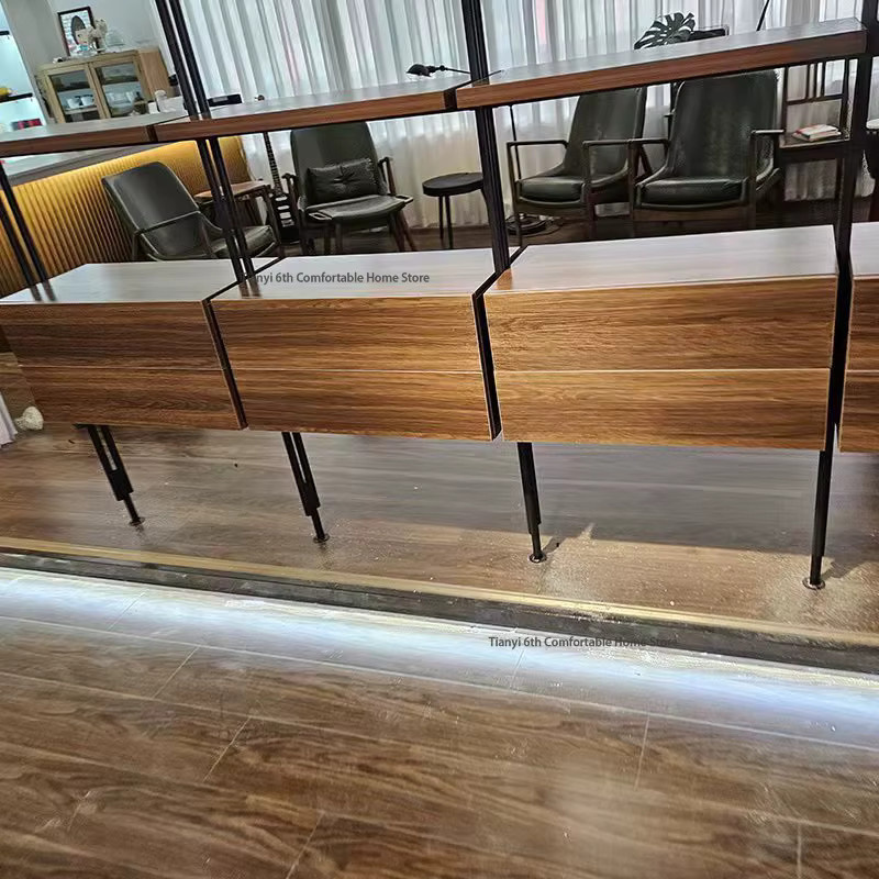 OAKCIA Bücherregal Rak Buku FYBF in modernem italienischem Design, Zeitschriftenständer aus Holz in Braun Matt - Bild 2