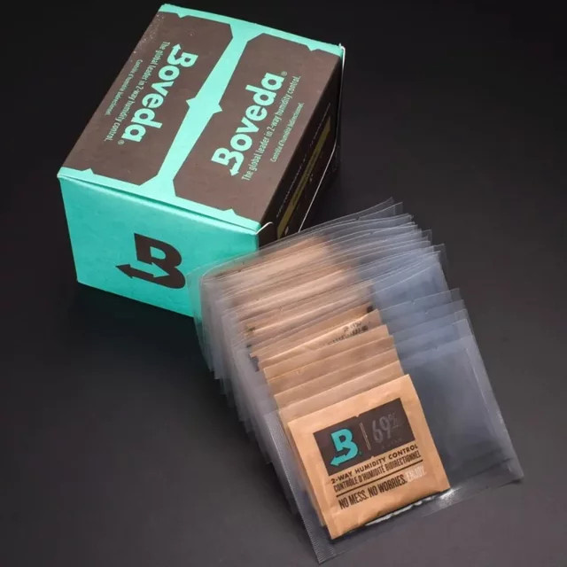 Boveda Befeuchtungspaket für Zigarren und Humidor mit 62 % bis 72 % Luftfeuchtigkeit, 8 g - Bild 1