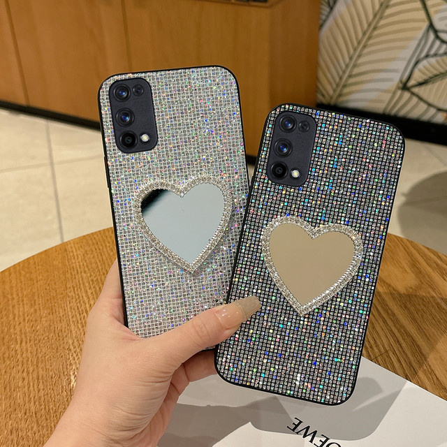 Luxus Glitter Bling Grid Handyhülle aus Leder und TPU für Xiaomi Poco F6 F5 Pro X3 X4 X5 X6 X7 Pro 5G in Weiß - Bild 1