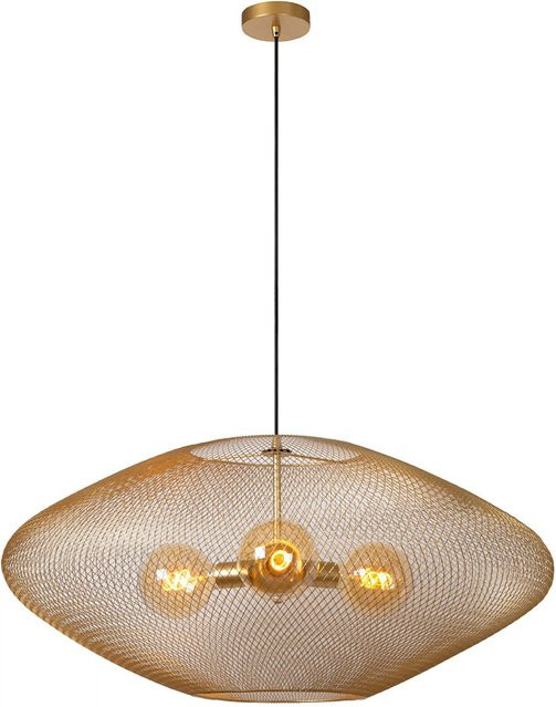 Lucide Mesh 85 Pendelleuchte aus Metall in Gold/Messing, modern und dimmbar - Bild 1