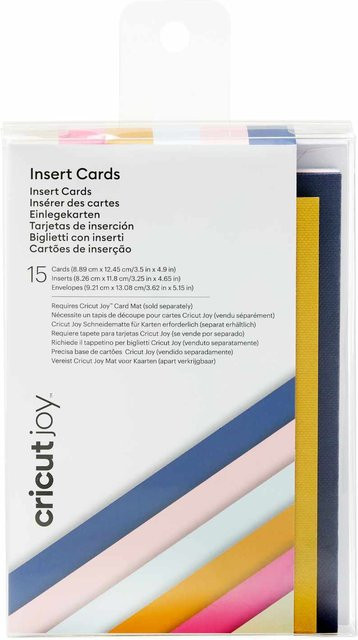 Cricut Joy Insert Card Kartenset Sensei, 15 Stück, Multicolor, B: 8,9 cm, H: 12,4 cm - Bild 1