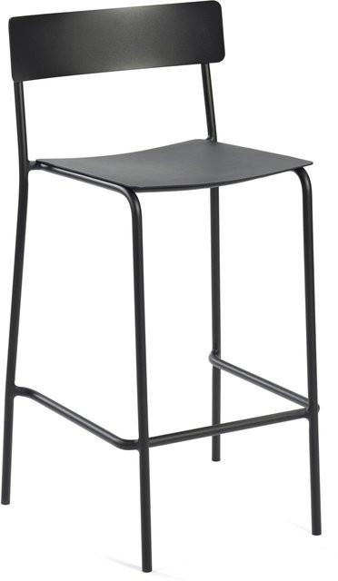Serax August Barhocker in Schwarz minimalistisches Design für Innen- und Außenbereich - Bild 1