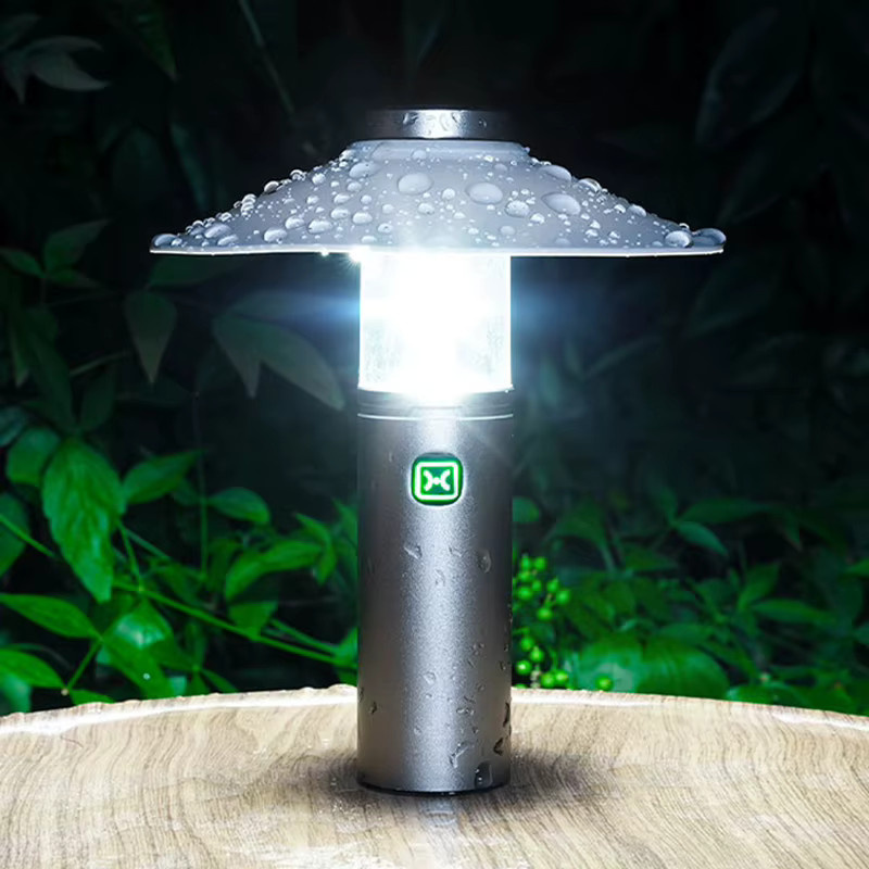 Feimefeiyou Multifunktionale Outdoor-LED-Campinglampe mit Magnet, Touch-Bedienung und wiederaufladbarem Akku in Weiß - Bild 3