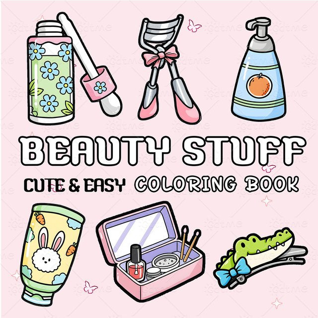 BEAUTY STUFF Malbuch für Erwachsene mit gemütlichen Räumen und täglichen Aktivitäten zur Entspannung, Multicolor - Bild 1