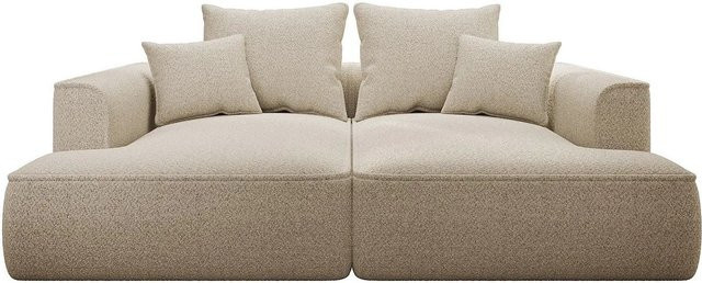 Vente-unique Sofa Pineta in Beige aus Chenille-Stoff mit Breite: 230 cm - Bild 1