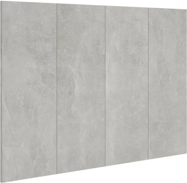 vidaXL Kopfteil aus Holzwerkstoff in Betongrau, Breite: 120 cm, Tiefe: 1,5 cm, Höhe: 80 cm - Bild 1