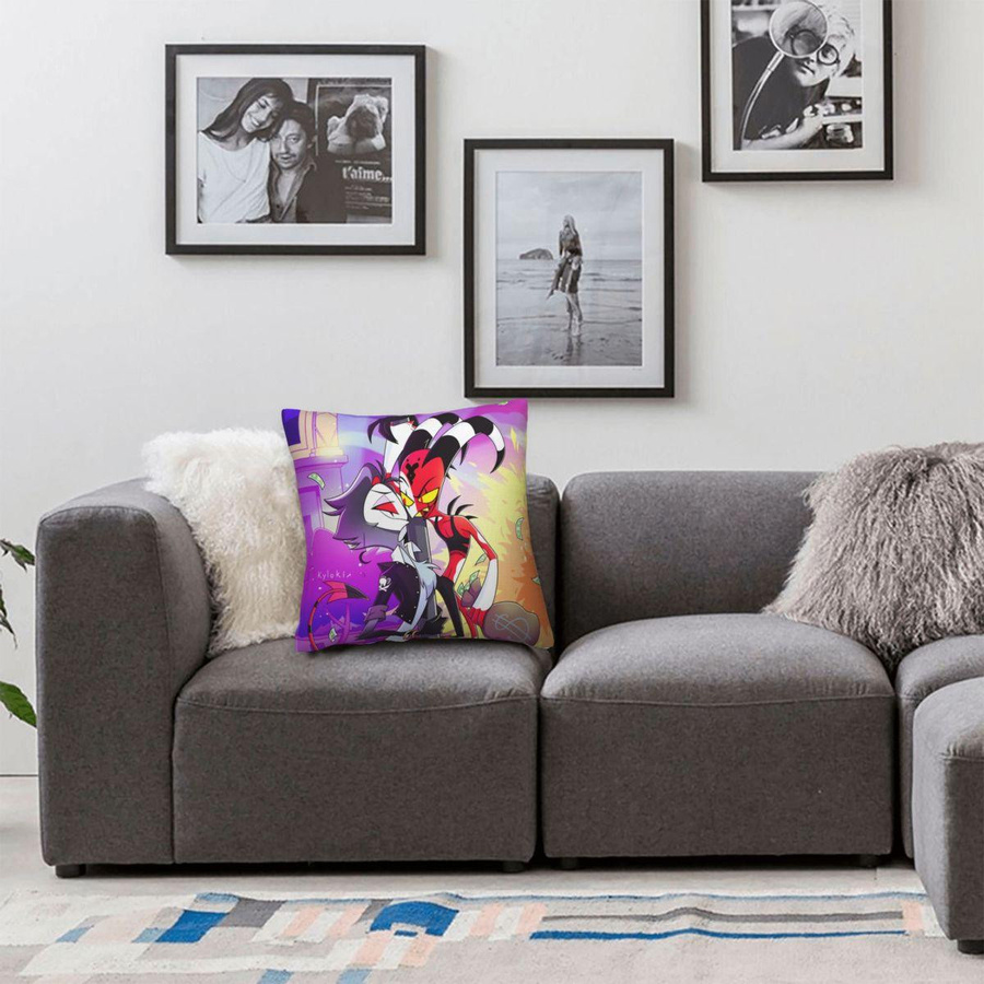 JMG Clothing Kissenbezug Stolas X Blitz Helluva Boss Vintage Design, Mehrfarbig, B/T/H: 50 x 50 x 0 cm - Bild 2