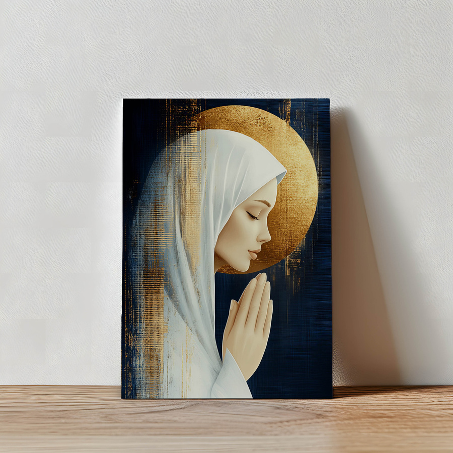 Friedliches Gebet Premium-Leinwand auf Keilrahmen von iKable, B: 40 cm, H: 30 cm - Bild 3