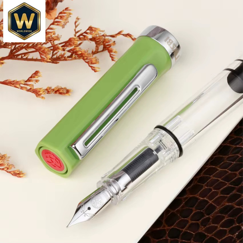 TWSBI ECO Kolbenfüllfederhalter aus transparentem grünem Harz - Bild 5
