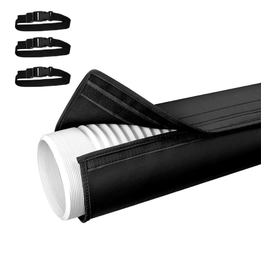 Isolierte Klimaanlagen-Schlauchabdeckung für Abluftschläuche mit 5 bis 5,9 Zoll Durchmesser in Schwarz - Bild 3