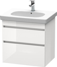 Duravit Waschtischunterschrank DuraStyle in Weiß Hochglanz, wandhängend, B/T: 60,0 x 45,3 cm - Bild 1