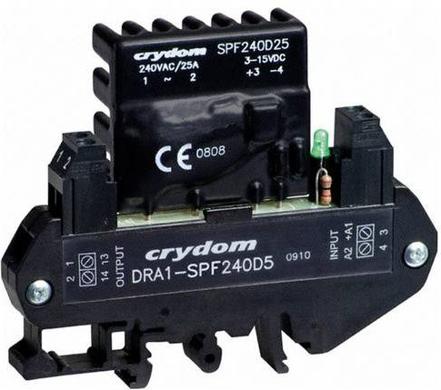 Crydom Halbleiterrelais DRA1-SPF240D25 in Schwarz - Bild 1
