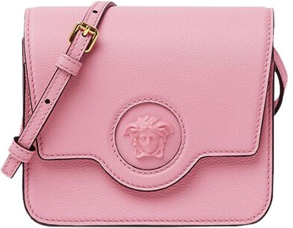 Versace Umhängetasche Leder, Rosa, Damen - Bild 1