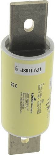 Eaton LPJ-110SP Sicherungseinsatz Gelb, 110A, 600V, träge, Durchmesser: 4,1 cm, Länge: 14,6 cm - Bild 1