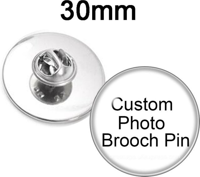 goddessglass Brosche, Messing, Silber, Unisex - Bild 1