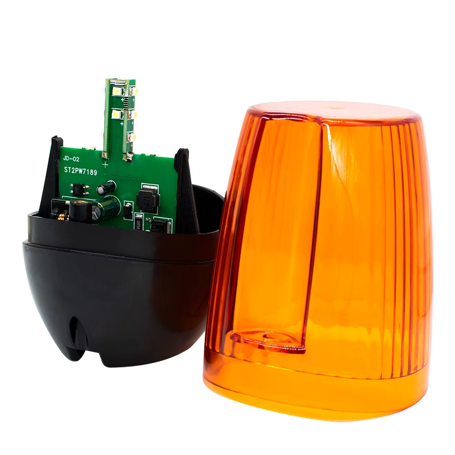 Scimagic-RC LED Tor Blinklicht Lampe als Alarmlampe für Schiebetoröffner und Schranken in Rot und Gelb (ohne Ton) - Bild 1