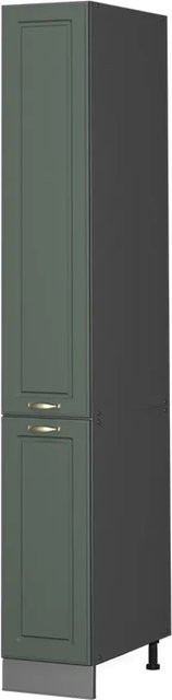 Vicco Apothekerhochschrank Fame-Line Küchenschrank im Landhausstil, Anthrazit Grün-Gold, Breite: 30 cm - Bild 2
