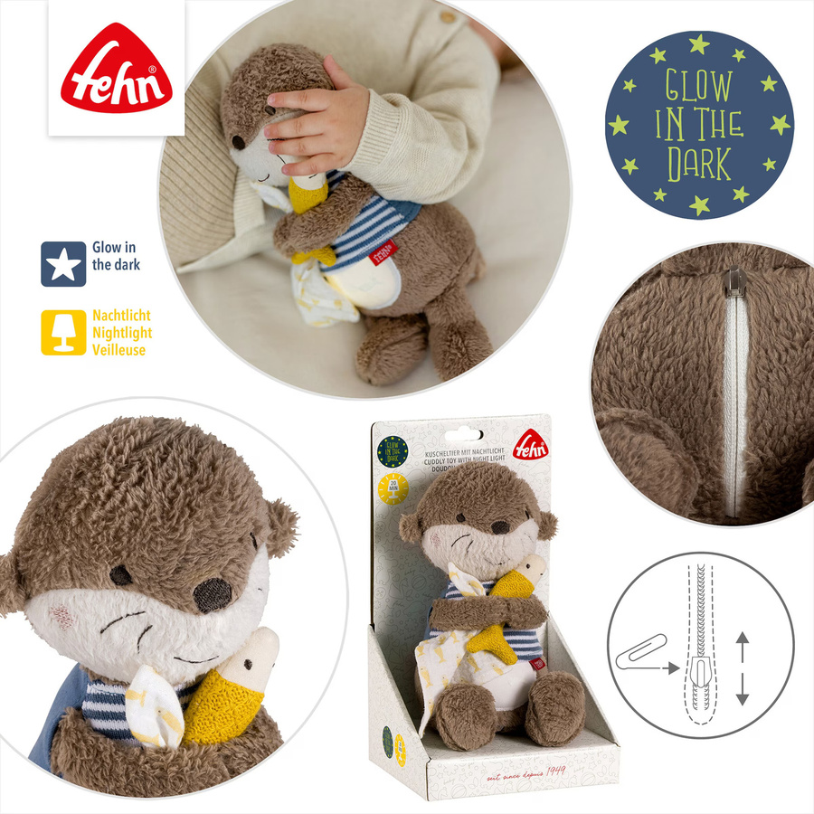 Fehn Kuscheltier Nachtlicht Otter Theo ab Geburt - Bild 3