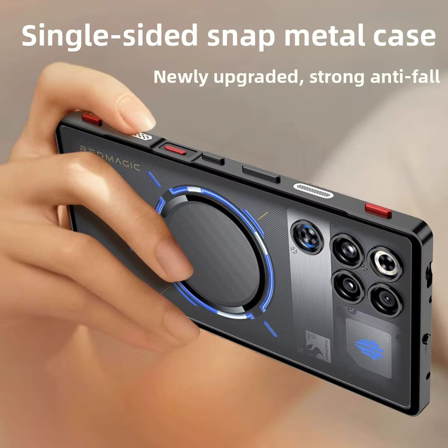 Magnetische Schutzhülle für ZTE Red Magic 11 Pro Plus und RedMagic 11 Pro in Blau mit mattem Acryl-Finish - Bild 3