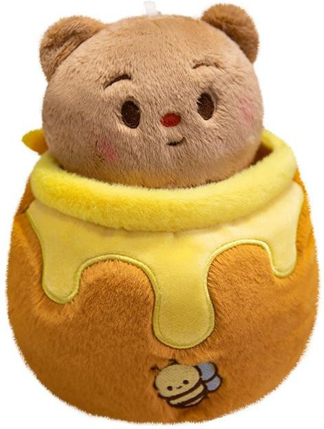 Yiran toy Honigglas Bär Plüschpuppe, 18cm, ab 14 Jahre - Bild 1