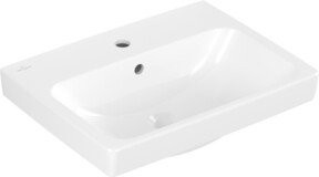 V&B Waschtisch Architectura in Weiß mit 1 Hahnloch und Überlauf, B/T: 55 x 42 cm - Bild 1