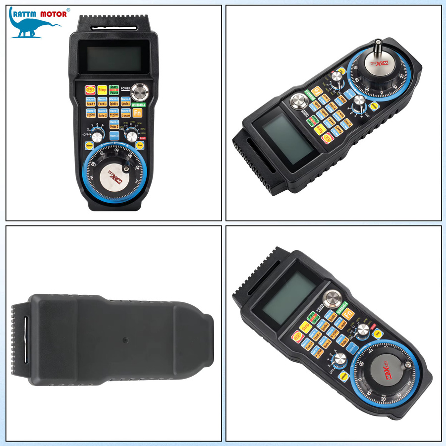 XHC WHB04B-4 Kabelloses CNC-Handrad MPG für 4-Achsen und 6-Achsen Mach3 Werkzeugmaschinen und Fräsmaschinen in Schwarz - Bild 7