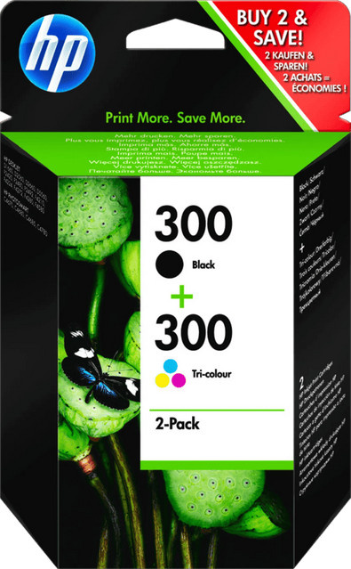 HP 300 Multipack Tintenpatronen für Inkjet-Drucker, Mehrfarbig - Bild 1