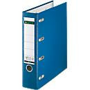 LEITZ Doppelordner 1012 für 2 x A5 in Blau mit Präzisions-Hebelmechanik und Griffloch, Rückenbreite: 75 mm - Bild 2