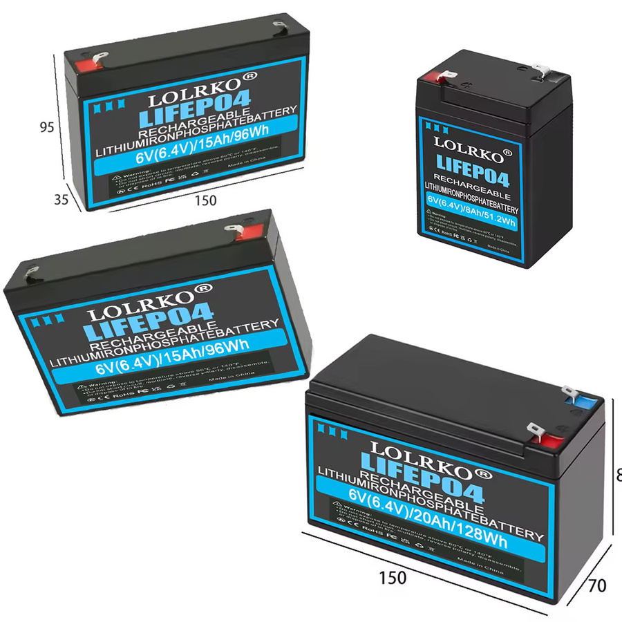 ALalito 6V 20Ah LiFePO4-Batterie mit BMS-Schutz für Überwachungskameras und Kinderautos - Bild 3