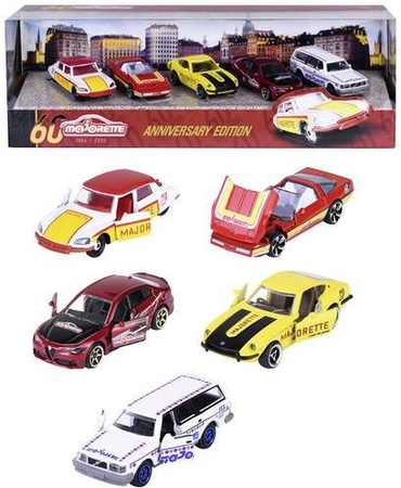 Majorette Anniversary Edition, PKW Modell, 5er Set