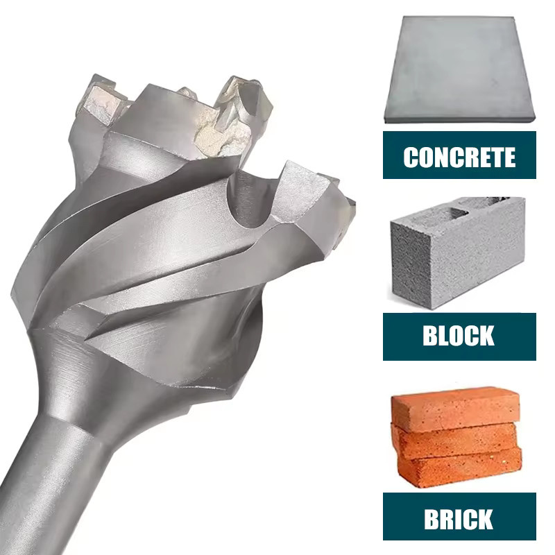 YOSIGHT SDS MAX Hartmetall-Lochsäge mit Carbide-Spitze, Farbe Silber, Durchmesser: 50 mm - Bild 2