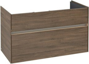 V&B Waschtischunterschrank Collaro mit Waschtisch und LED-Beleuchtung, B/T/H: 95,4 x 44,4 x 54,6 cm - Bild 1