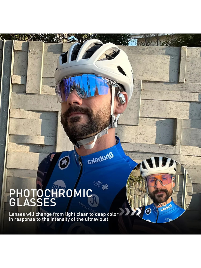 KAPVOE Sportsonnenbrille, Männer, Kunststoff, Photochrome - Bild 3