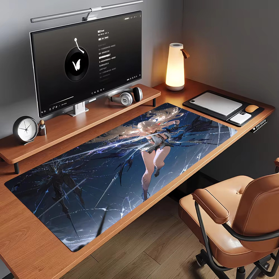 Cartethyia Wuthering Waves Gaming-Mauspad rutschfeste Schreibtischunterlage in Multicolour für PC und Laptop - Bild 5