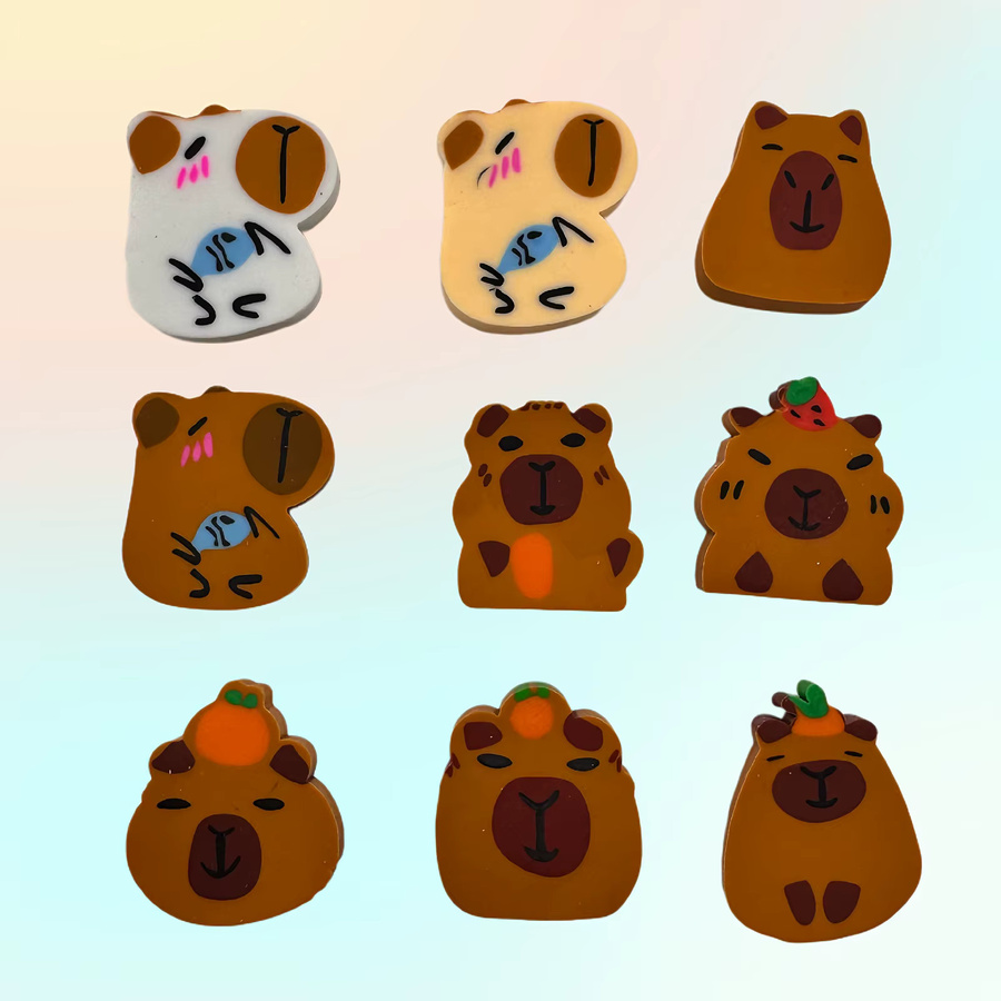Kapibala Capybara Radiergummi als süßes Motiv für Kinder und Studenten - Bild 2