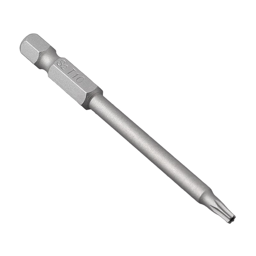 Vibratite Torx-Schraubendreher-Bit mit Magnetkopf und Sechskantschaft in Silber, Länge: 75 mm, passend für Schlagschrauber und elektrische Werkzeuge (T7 bis T40) - Bild 3