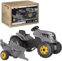 Smoby Traktor Stronger XXL mit Anhänger in Anthrazit für Kinder ab 3 Jahren - Bild 1