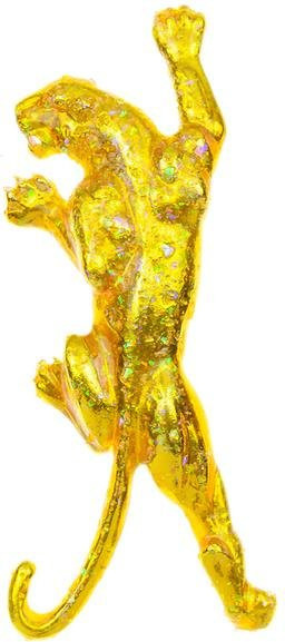 YIRAN Jewelry Brosche Leopard, Emaille, Gelb, Damen und Herren - Bild 1