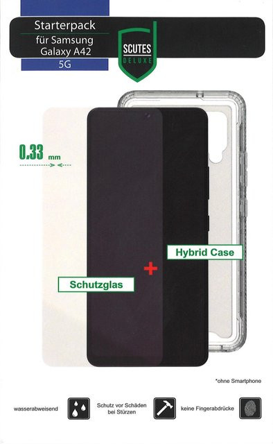 Samsung Galaxy A42 Starterpack mit transparenter Handyhülle und Displayschutz - Bild 1