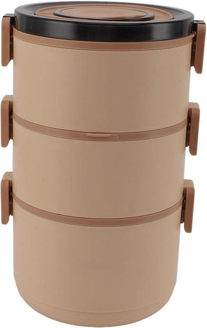 Isolierte Lunchbox CosyHome aus 304 Edelstahl, auslaufsicherer Bento-Lunchbehälter in Beige - Bild 1
