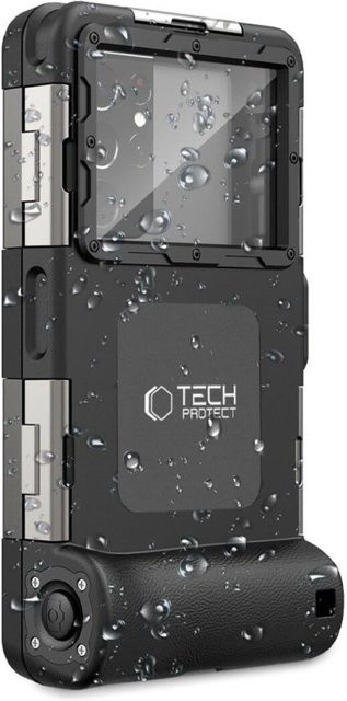 Tech-Protect IPX8 Universelle Wasserdichte Tauchertasche für Smartphones von 4,7 bis 6,7 Zoll in Schwarz - Bild 2
