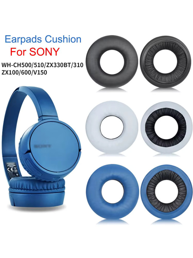 Sony Ersatz-Ohrpolster aus Memory-Schaum in Schwarz für WH-CH500, CH510, ZX330, ZX310, ZX100, ZX600 und V150 - Bild 6