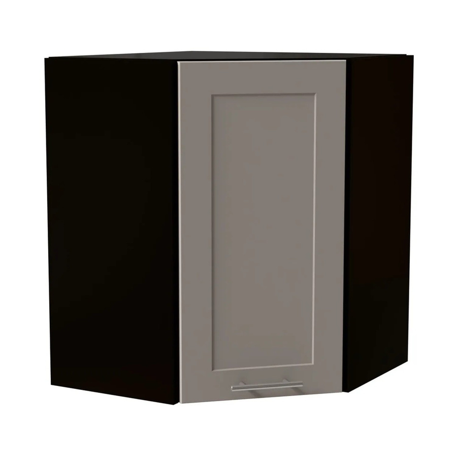 Feldmann-Wohnen Eckhängeschrank Oslo W10/60 in Schwarz und Kaschmir Matt mit Soft-Close-Türen, B/T/H: 60 x 60 x 72 cm - Bild 2