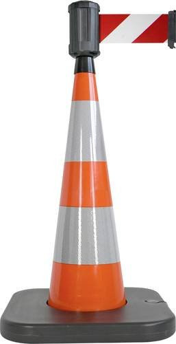VISO RCX1041RB W Gurt Leitkegel in Orange mit 4m Gurt-Länge, Durchmesser: 9 cm, Höhe: 100 cm - Bild 1
