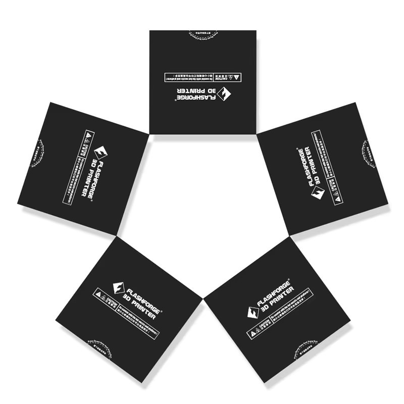 5 Stück Flashforge Build Surface Heat Bed Plattformaufkleber für Adventurer 3, AD3C und Adventurer 3 Lite in Schwarz - Bild 3
