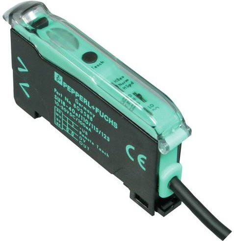 Pepperl+Fuchs Lichtleitersensor SU18-40a/110/115/126a 803586 in Rot/Mehrfarbig, L x B x H: 62,3 x 9 x 34,5 mm - Bild 1