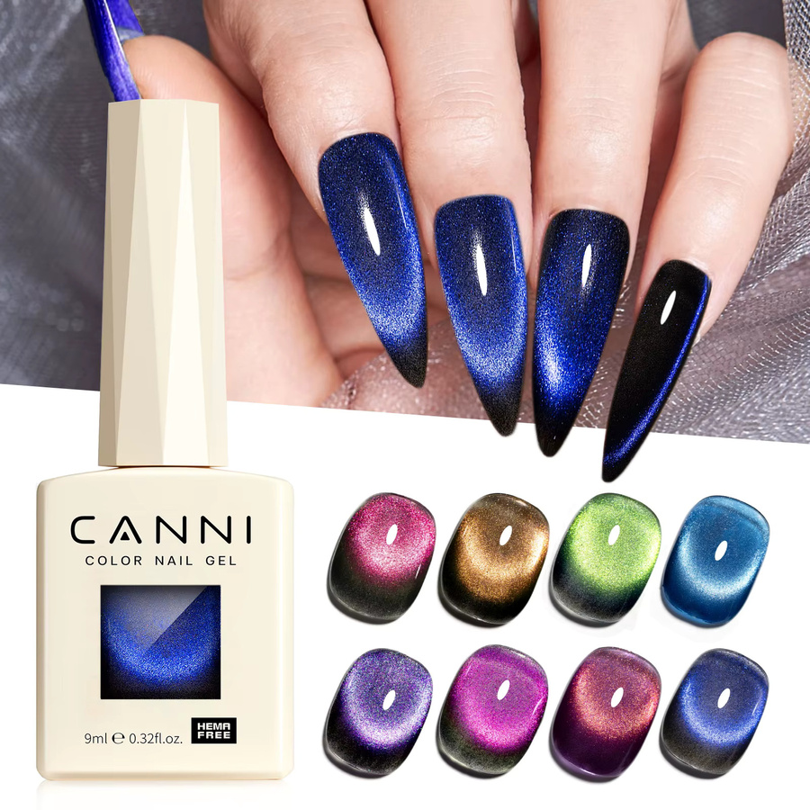 CANNI Glitter Gel Cat Eye Nagellack Set, 96 Farben, Schimmernd - Bild 4